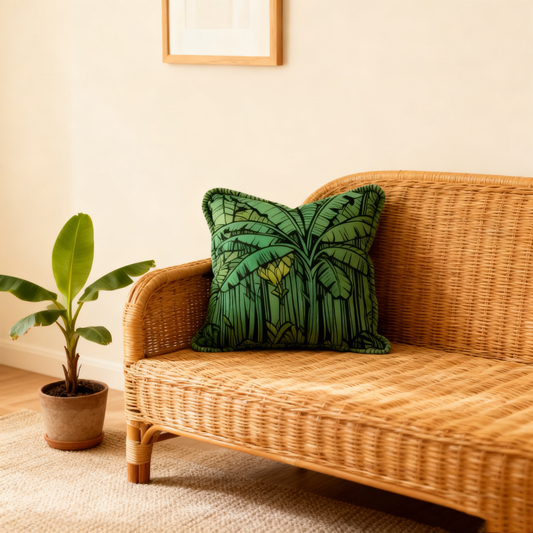 Black Bird Cushion Cover - 45cm x 45cm