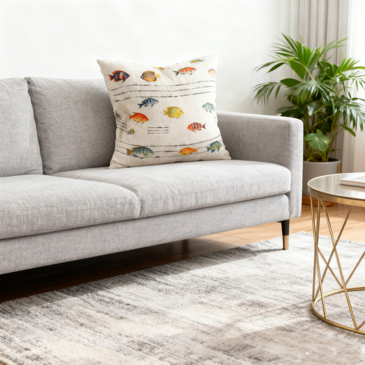 Indu Cream Cushion Cover - 45cm x 45cm