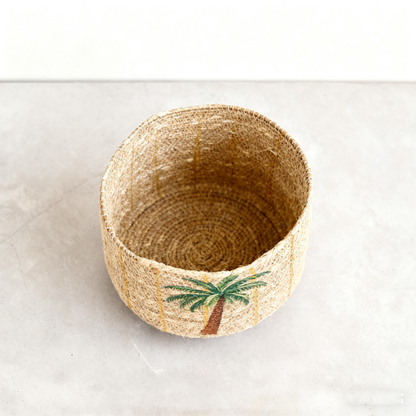 Korba Woven Planter with Stripes