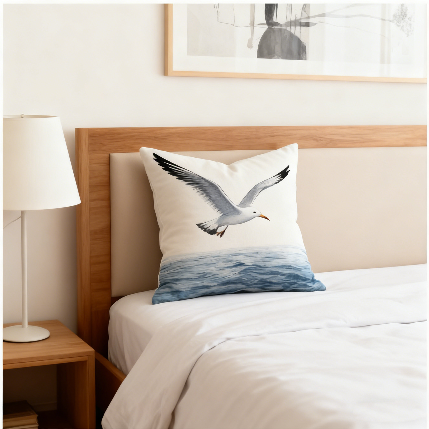 Navya Cream Cushion Cover - 55cm x 55cm