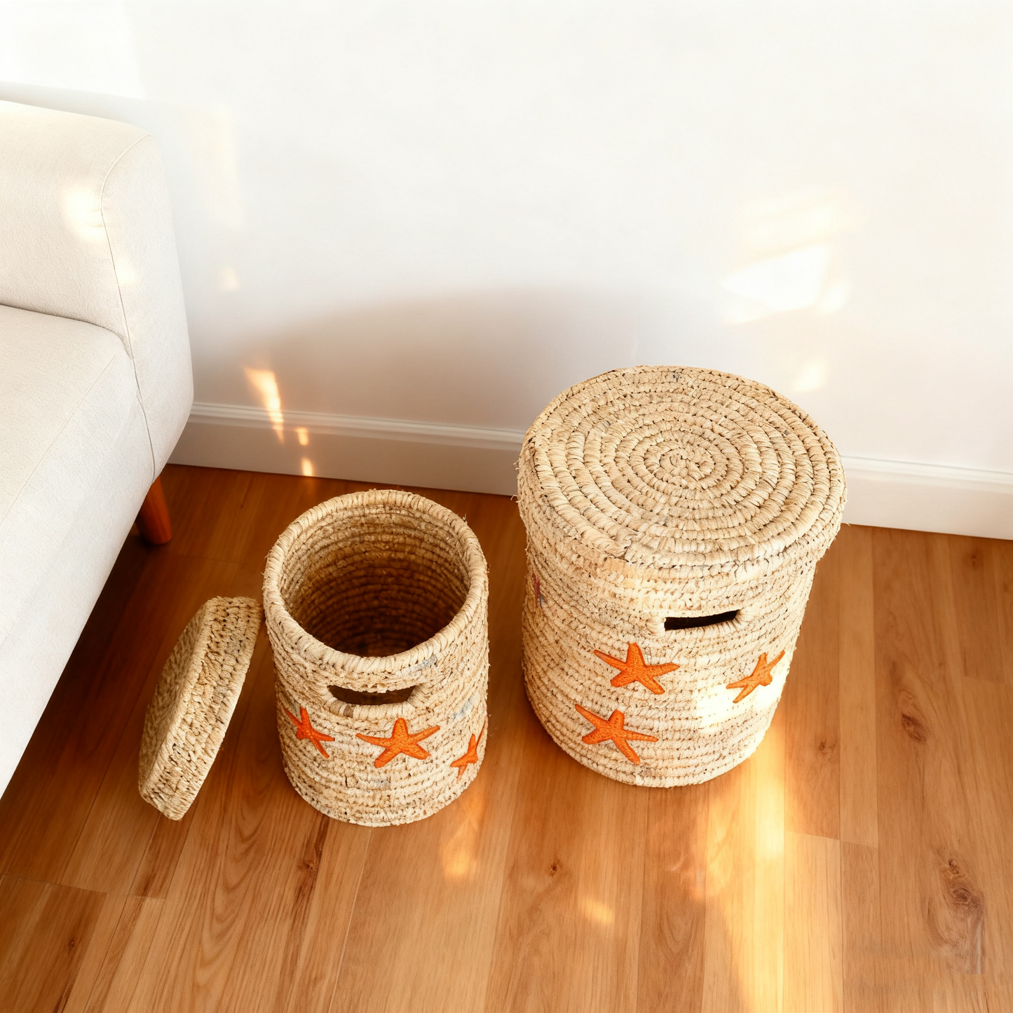 Palm Cove Laundry Basket with Lid