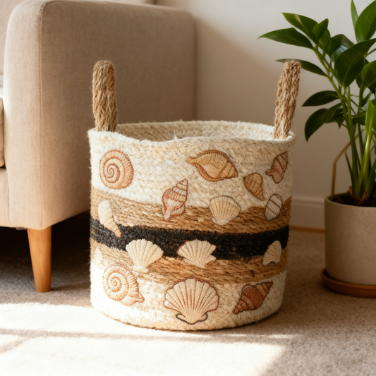 Typha Striped Baskets