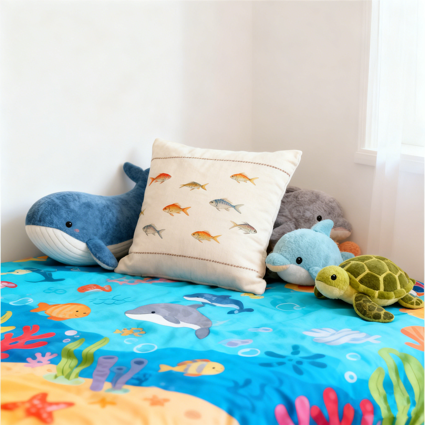 Rectangle Striped Indoor Outdoor Handwoven Cushion Cover - 50cm x 50cm