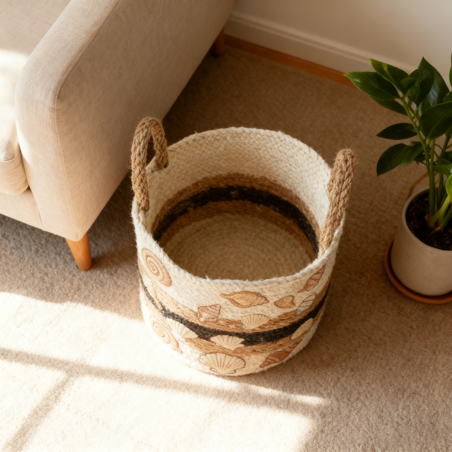 Typha Striped Baskets