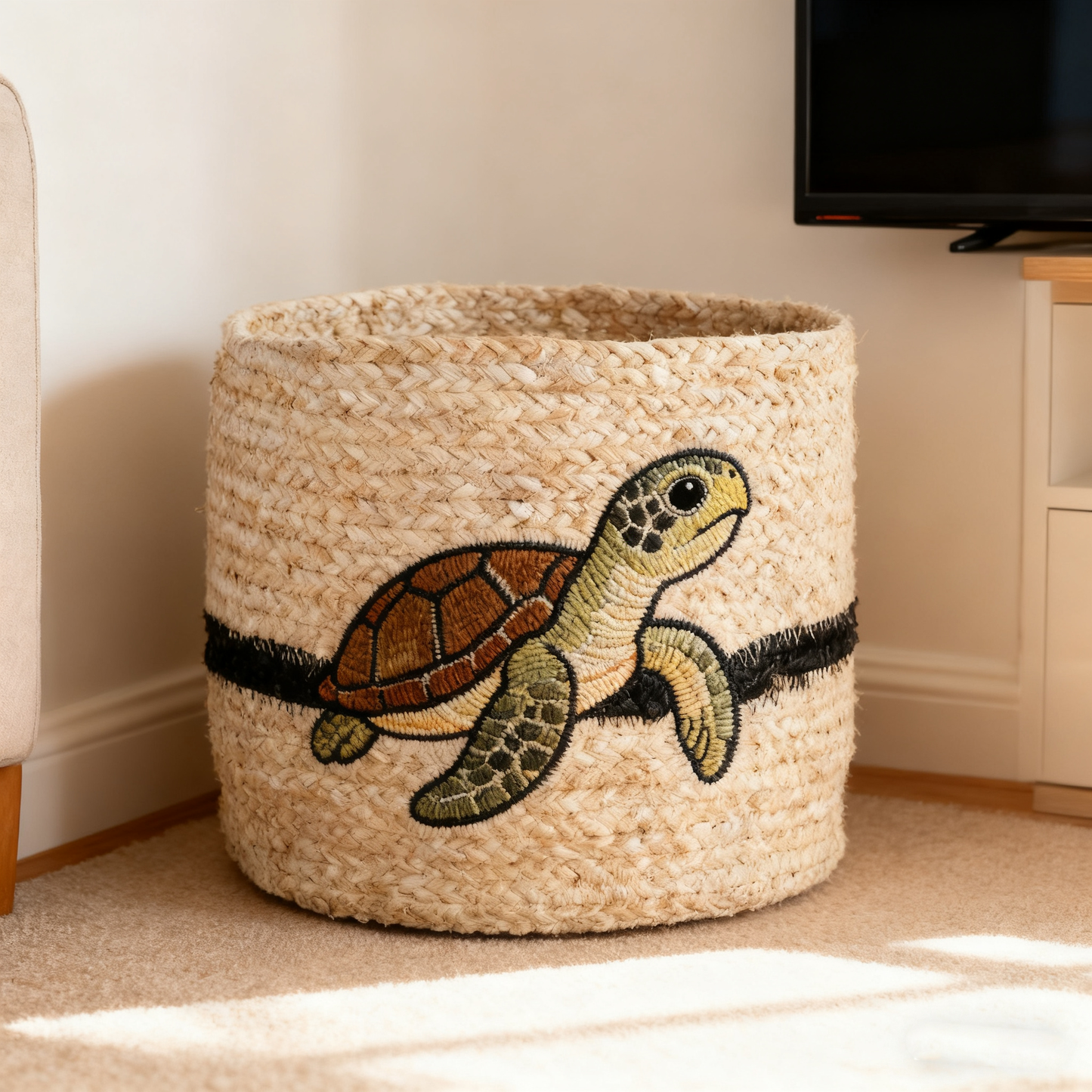 Harvest Cylinder Basket - Natural