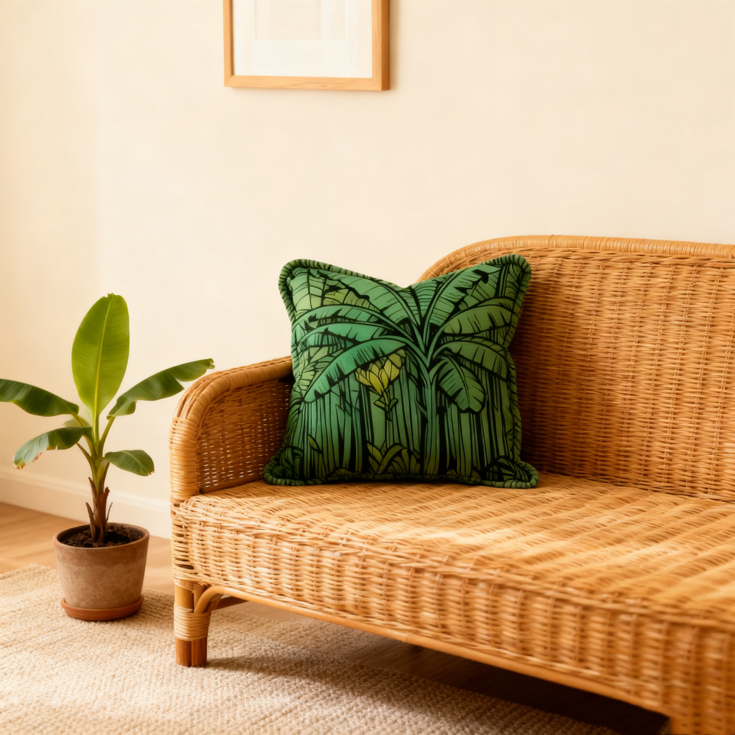 Black Bird Cushion Cover - 45cm x 45cm