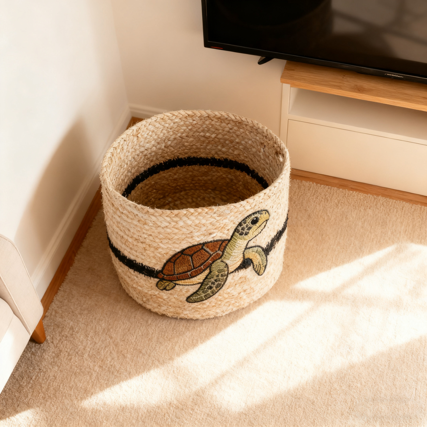 Harvest Cylinder Basket - Natural