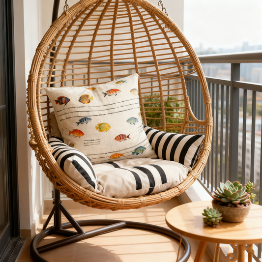 Indu Cream Cushion Cover - 45cm x 45cm