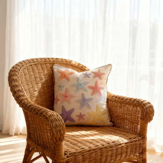 Starfish cushion cover