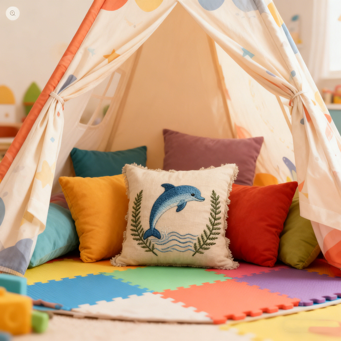 Taupe Dolphin Freya Linen Cushion Cover - 55cm x 55cm