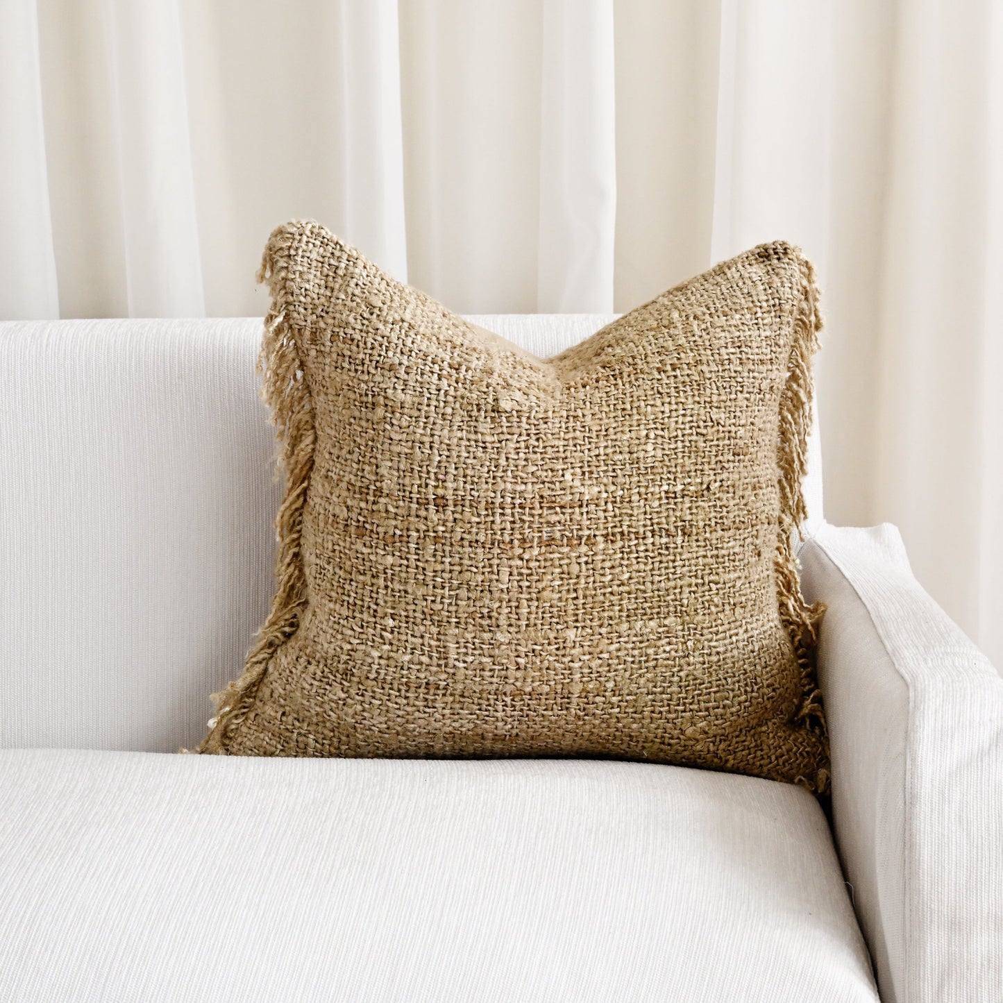 Ahaan Natural Cushion Cover - 45cm x 45cm