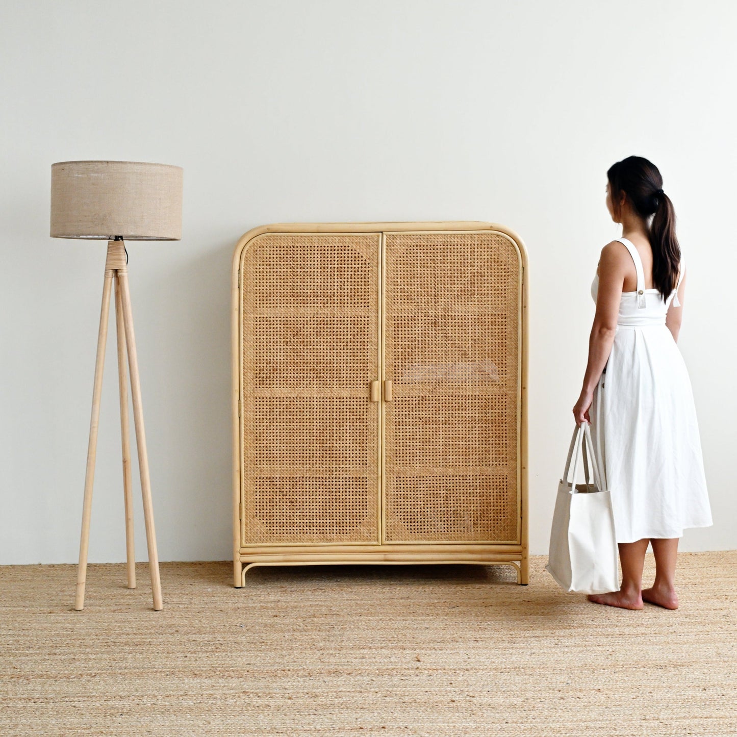 Lime Standing Lamp - Natural