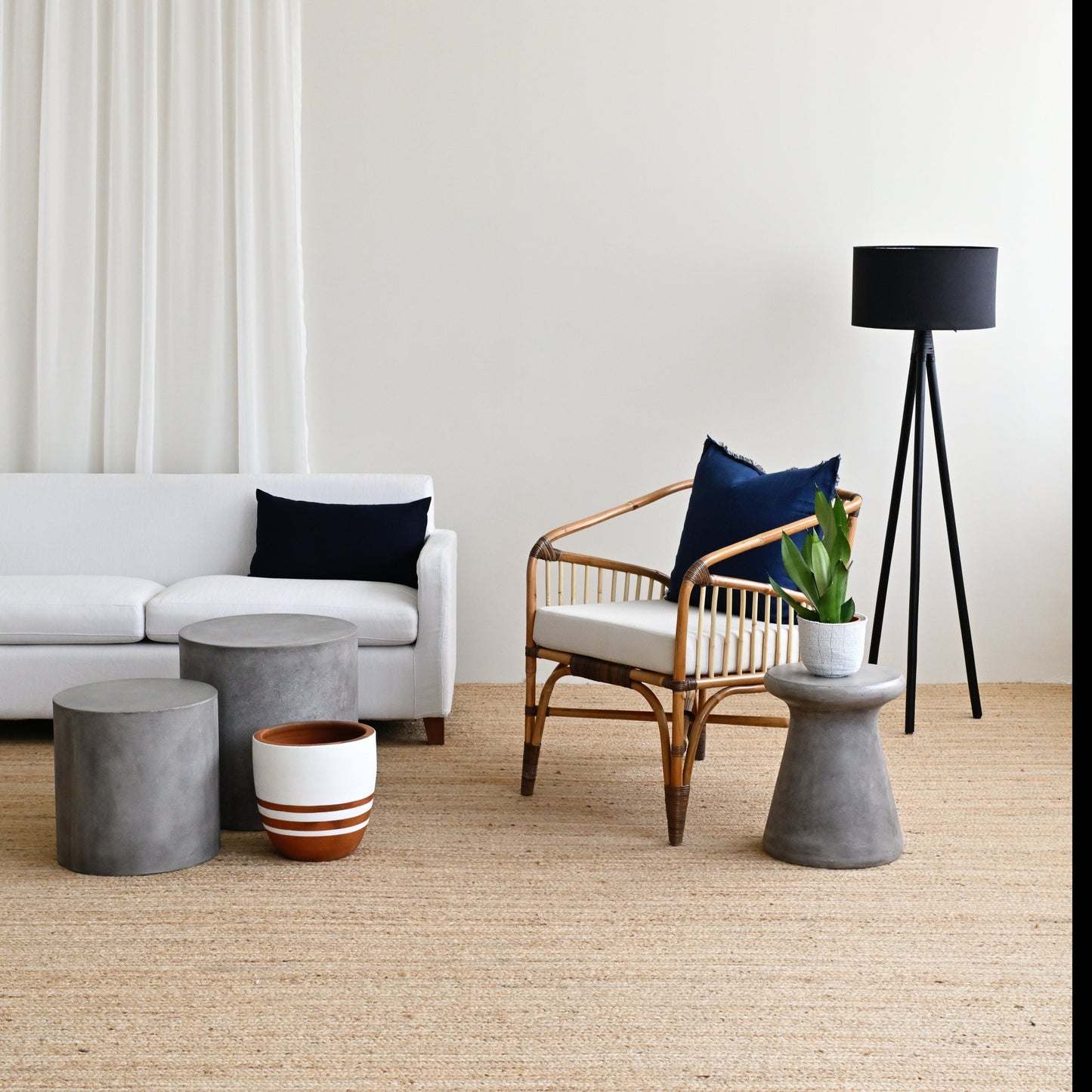 Lime Standing Lamp - Black