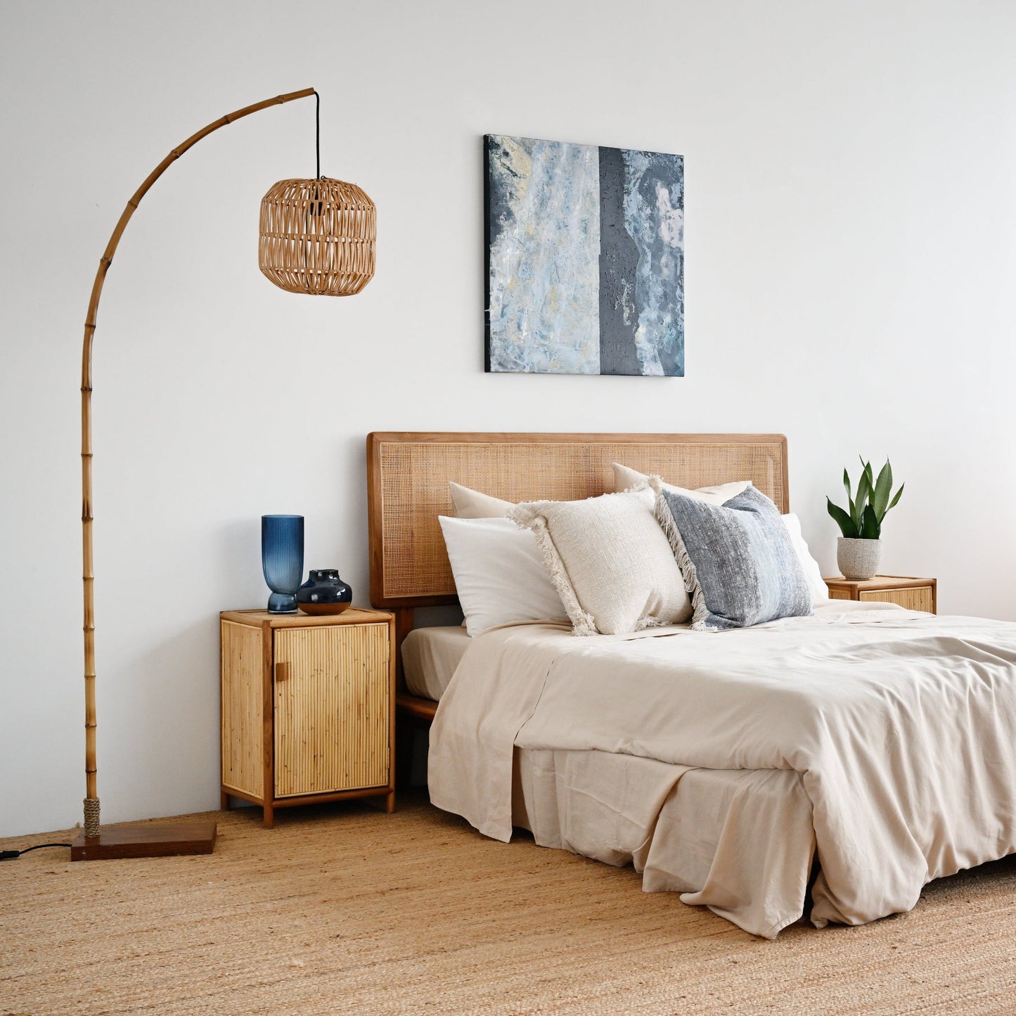 Kaeya Blue Cushion Cover - 55cm x 55cm