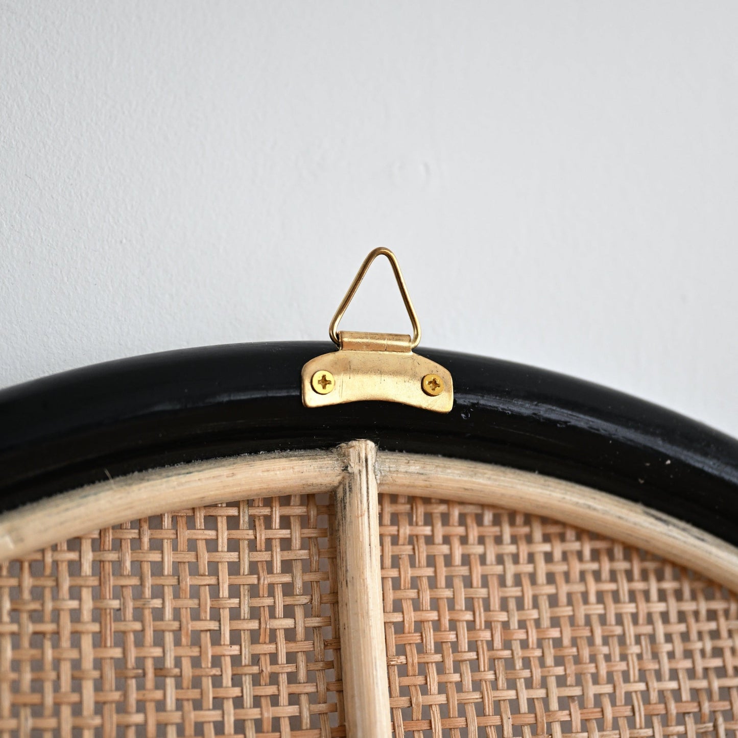 Tulum Rattan Arched Mirror - Black