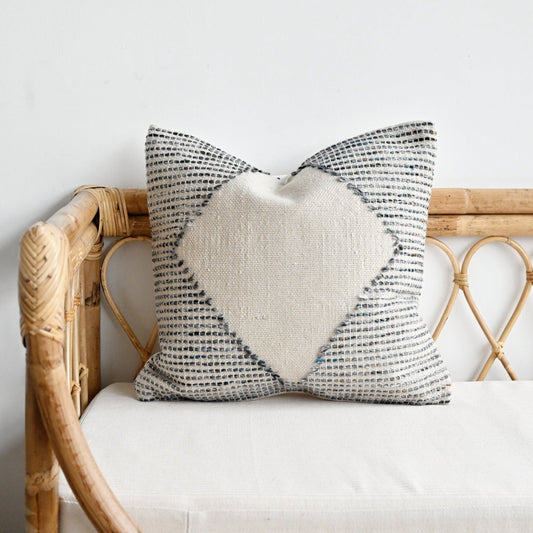 Diamond Indoor Outdoor Handwoven Cushion Cover - 45cm x 45cm