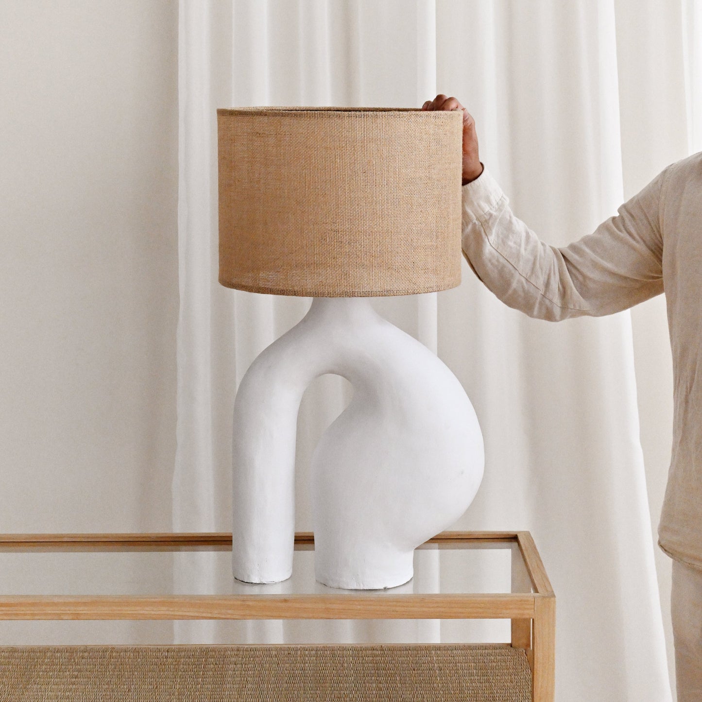 Langsa Table Lamp - White