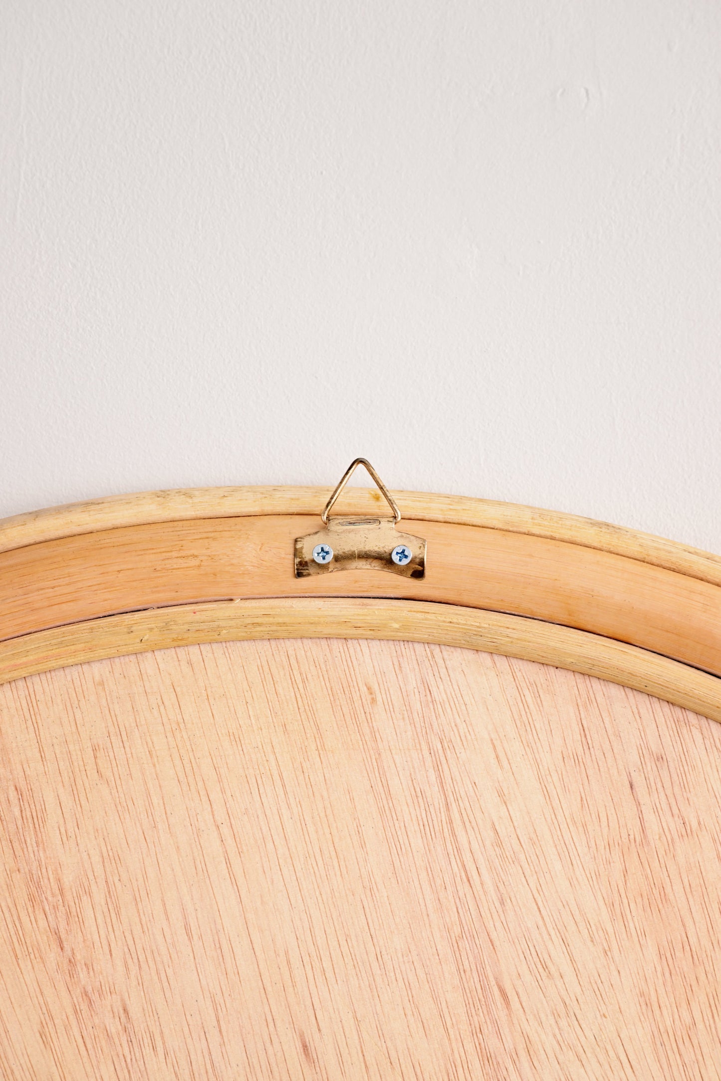 Natural Round Rattan Mirror