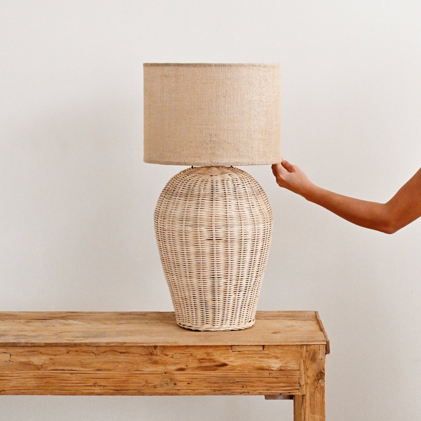 Rattan Table Lamp