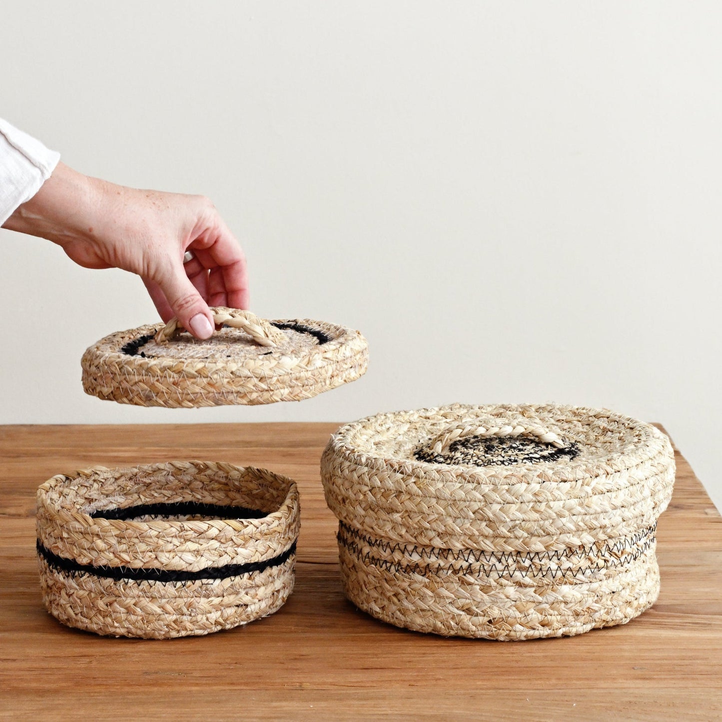 Round Tiffin Basket - Set of 2