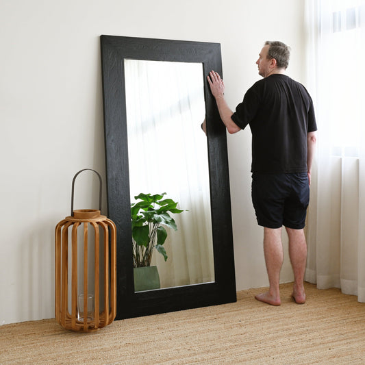 Santorini Mirror 180cm - Rustic Black