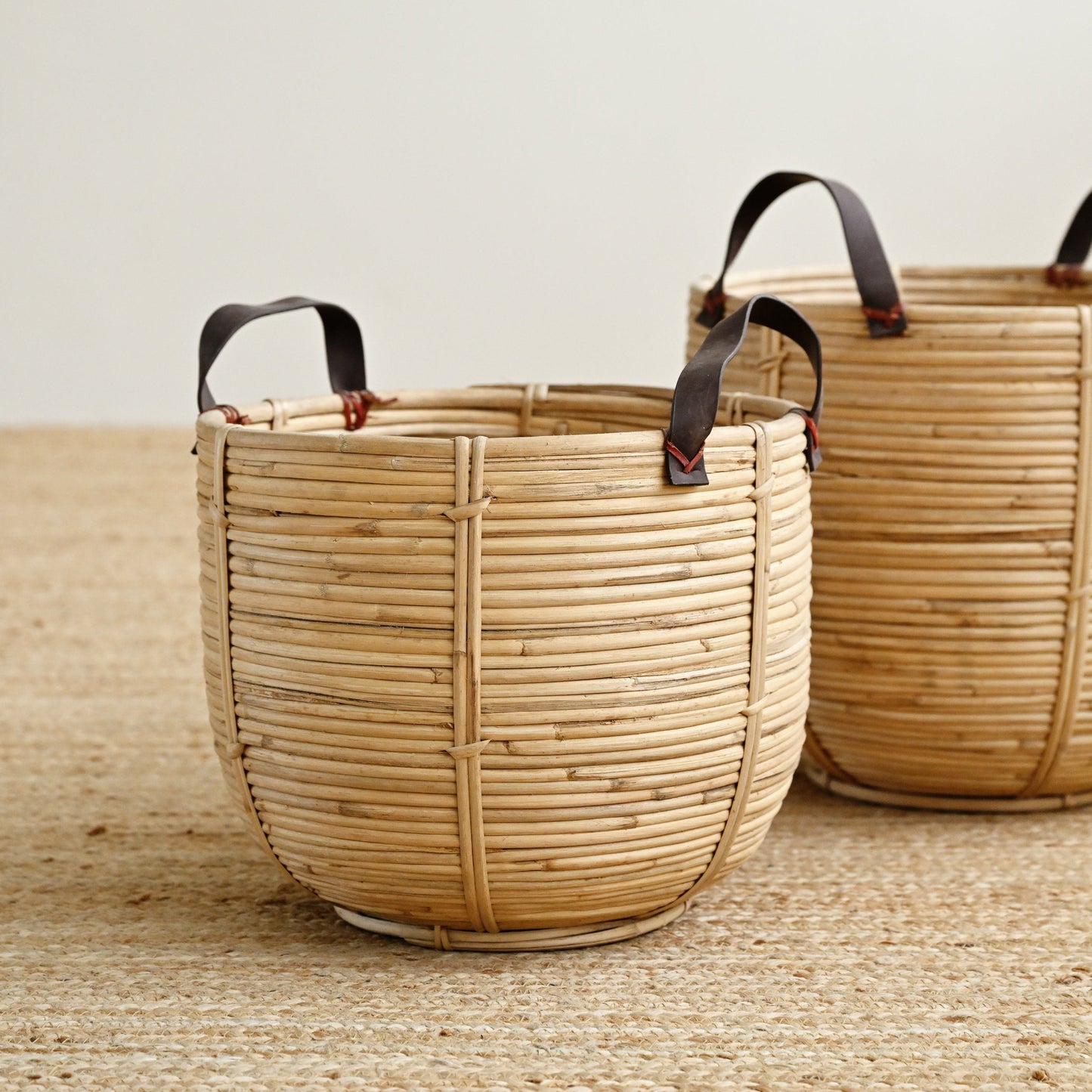 Seaside Rattan Basket with Handles