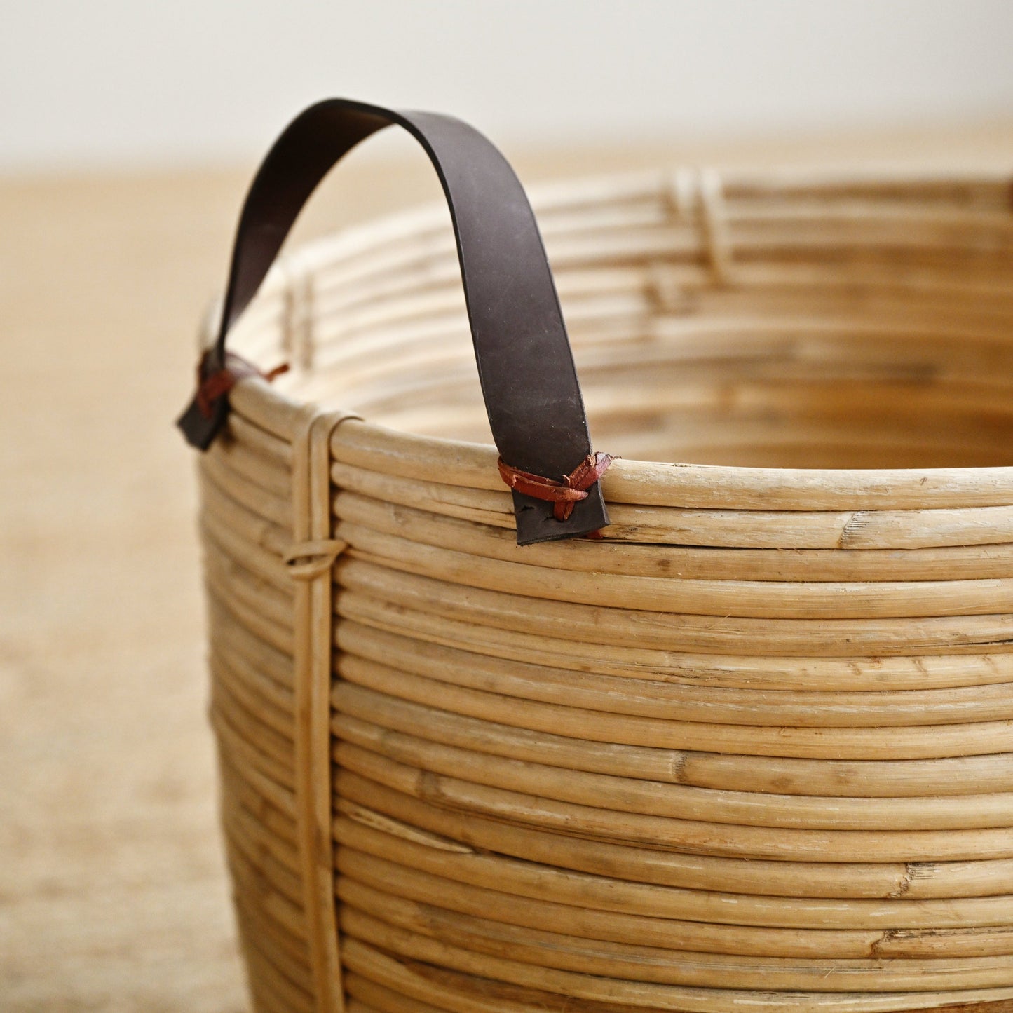 Seaside Rattan Basket with Handles
