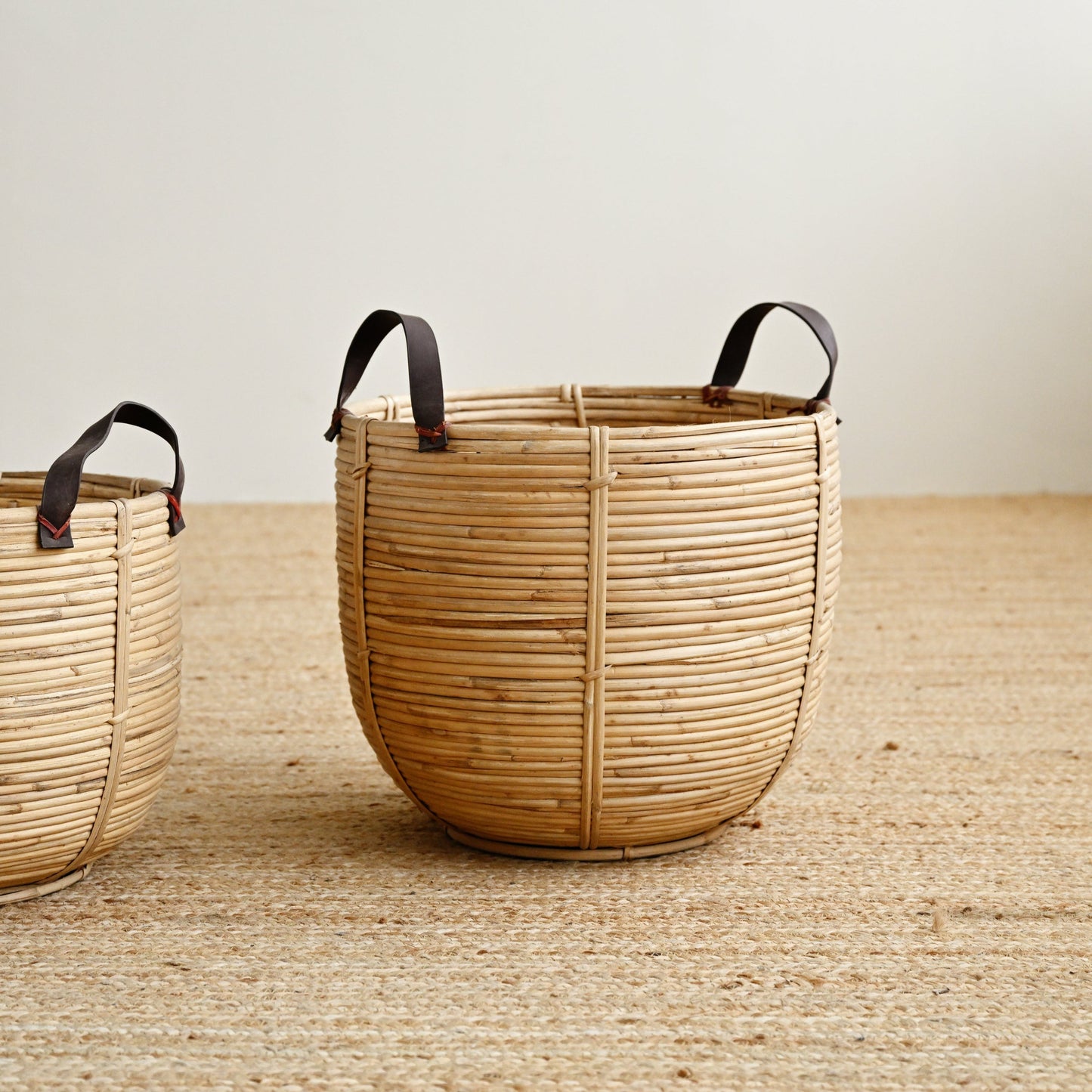 Seaside Rattan Basket with Handles