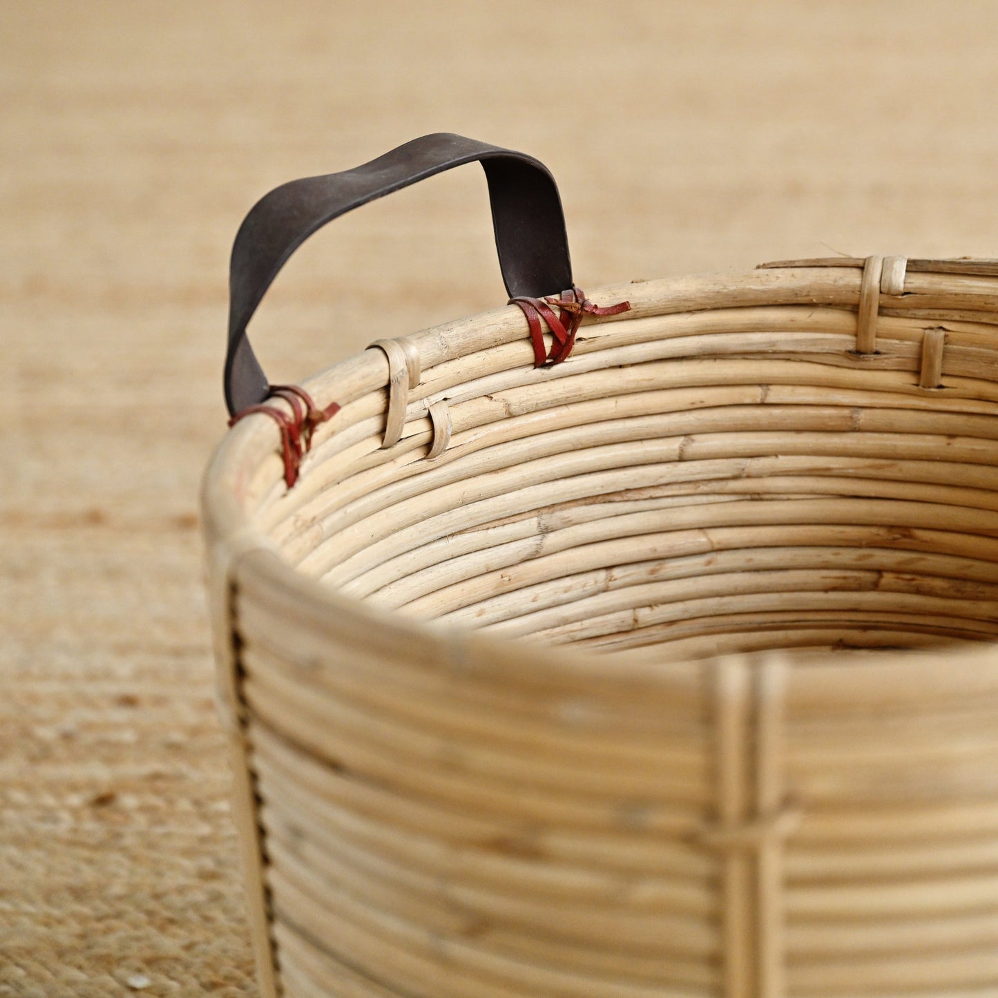 Seaside Rattan Basket with Handles