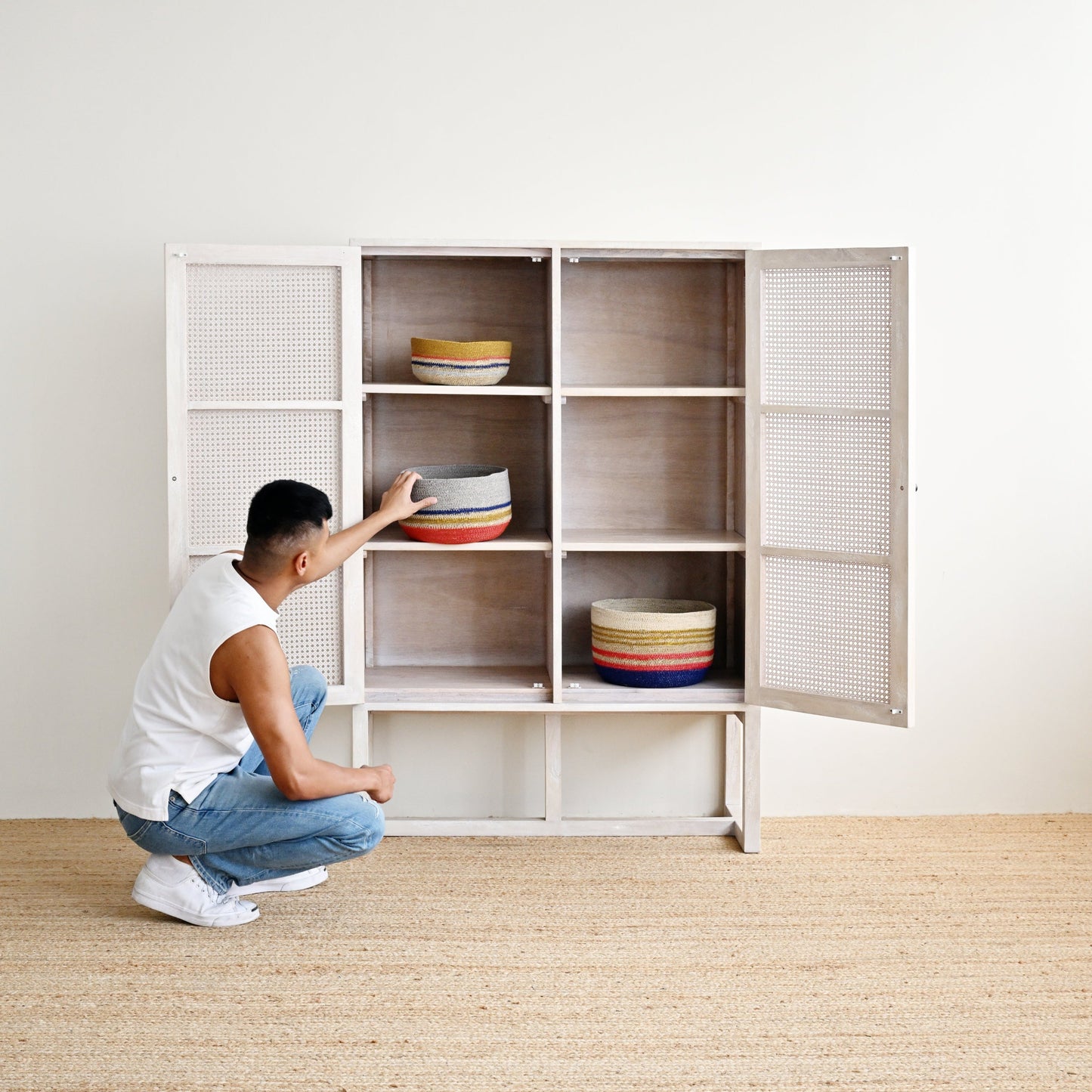 Surat Striped Basket