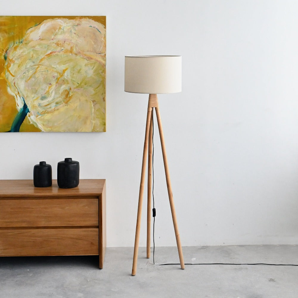 Lime Standing Lamp - Natural