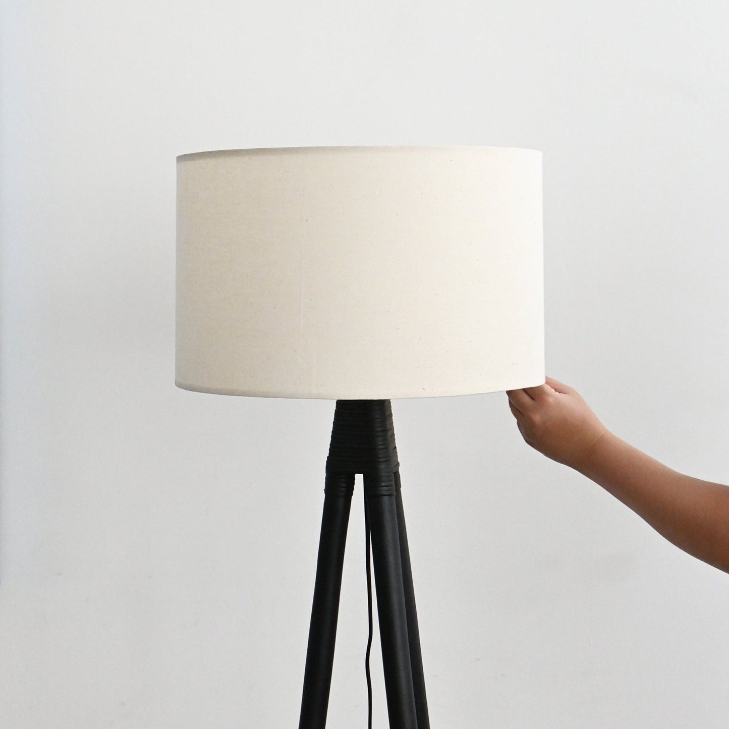 Lime Standing Lamp - Black